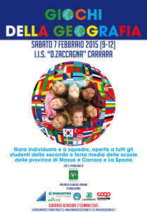 locandina Giochi Geo con logo Regione