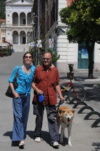 Luciana Savignano con il marito FB