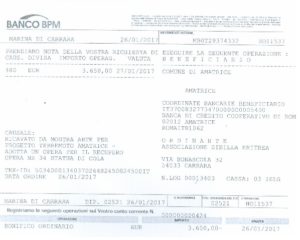 sibilla eritrea bonifico amatrice