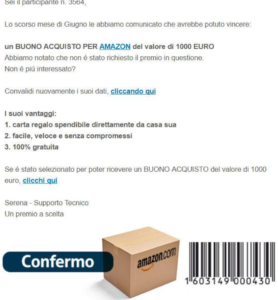 amazon truffa
