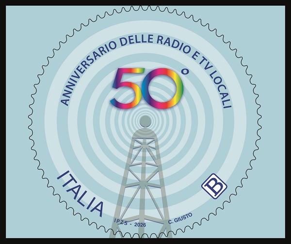 FILATELIA: PRESENTATO IL FRANCOBOLLO DEDICATO AL 50° ANNIVERSARIO DELLE RADIO E TV LOCALI