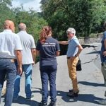 LA FRANA DEL 21 AGOSTO SULLA SP12 DI BAGNONE HA PROVOCATO LA ROTTURA DELLA RETE IRRIGUA